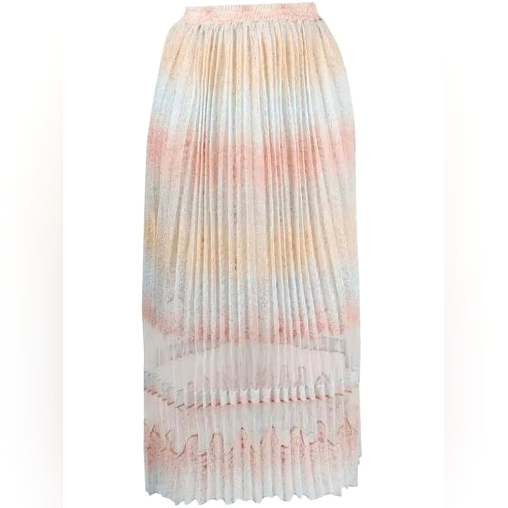 Ermanno Scervino Lace Detail Pleated Skirt size 40